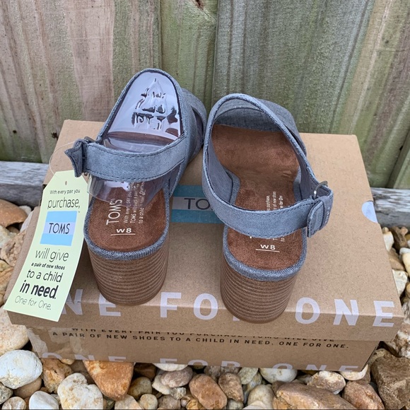 🔥Final🔥TOMS Women's Suede/Linen Poppy Sandals - Picture 3 of 8